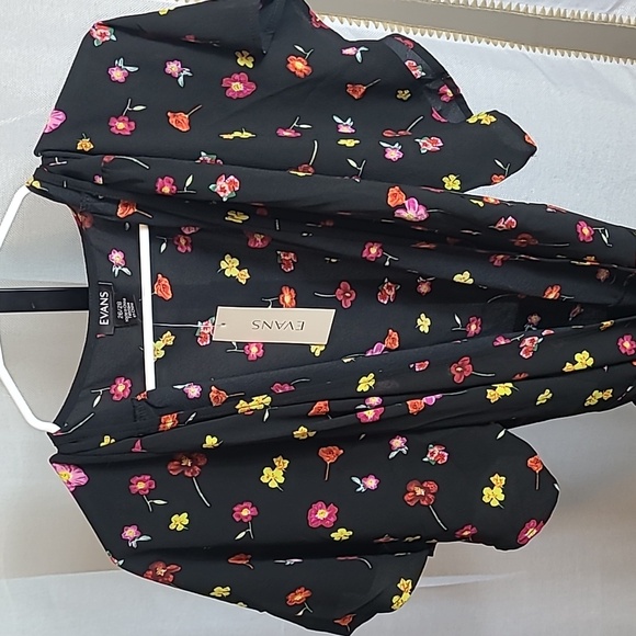 NWT Evans Maxi Vivian Wrap Dress Pink Petal 26/28 = 3X - Picture 4 of 7